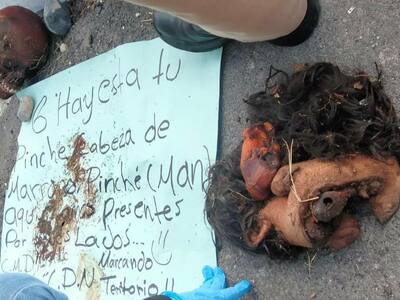 Body of woman dismembered by cartel members in Mexico (Photos)