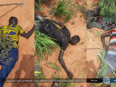 Photo report Dead apostate militias killed by Islamic State in Africa